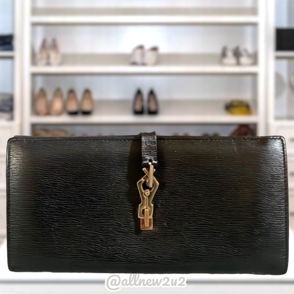 Gucci Limited Edition Horsebit Clasp Black Bifold Long Wallet - Picture 3 of 13